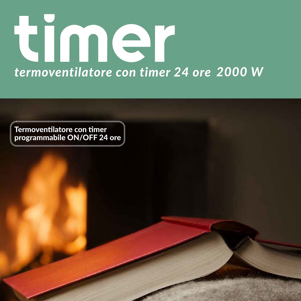 CFG Termoventilatore con Timer 2000W CFG 