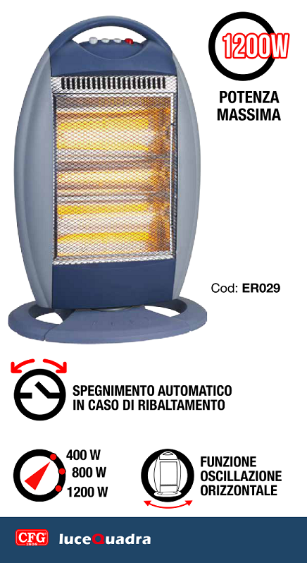 CFG CFG Halo 1200 stufa alogena 1200W 