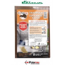 TAVOLETTA INVISCHIATA PER TOPI  MISURA GRANDE 19 X 28 CM